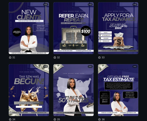 6 Flyer Templates (7 Colors Included)